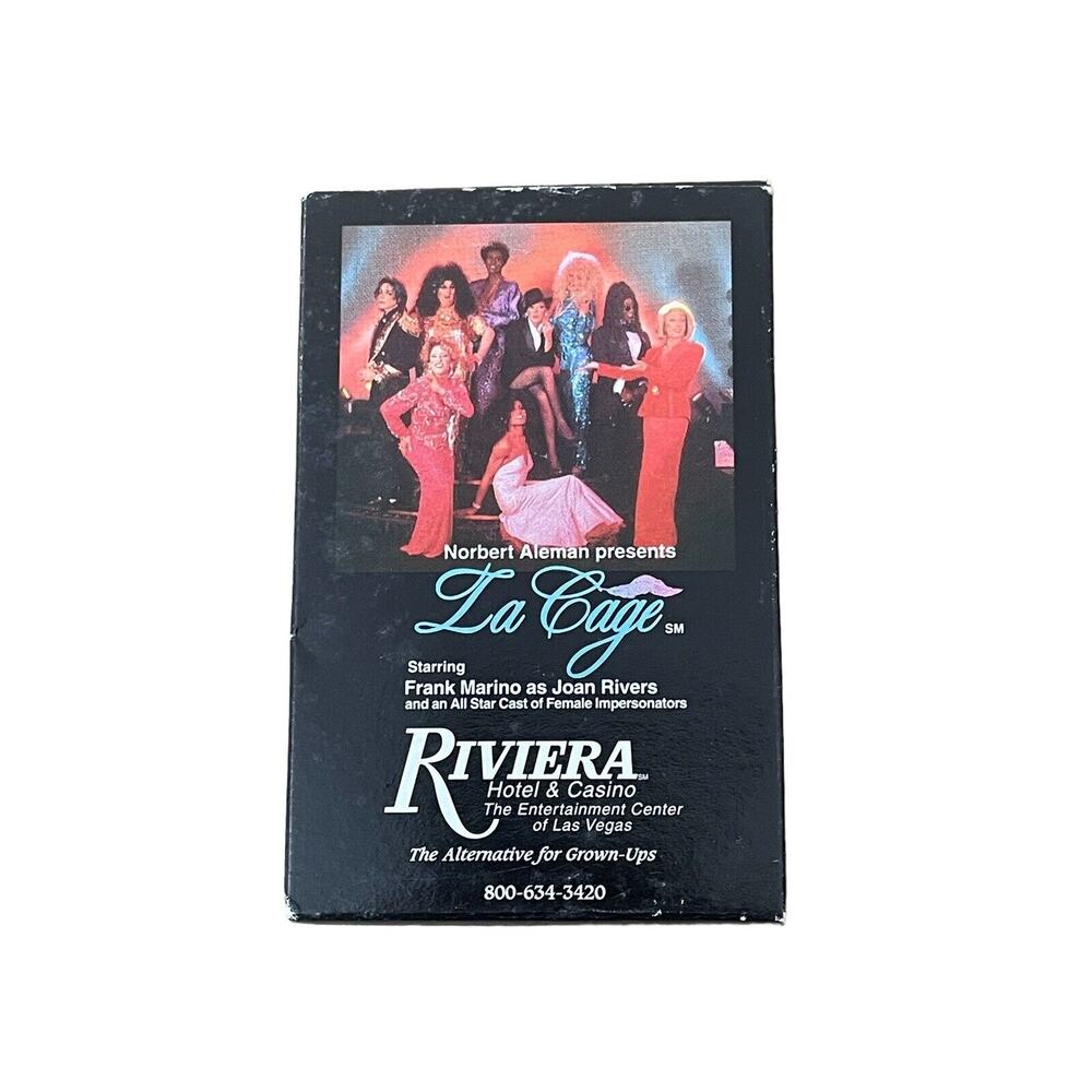 Vintage 1990s LAS VEGAS Riviera Hotel Casino La Cage Playing Deck Cards
